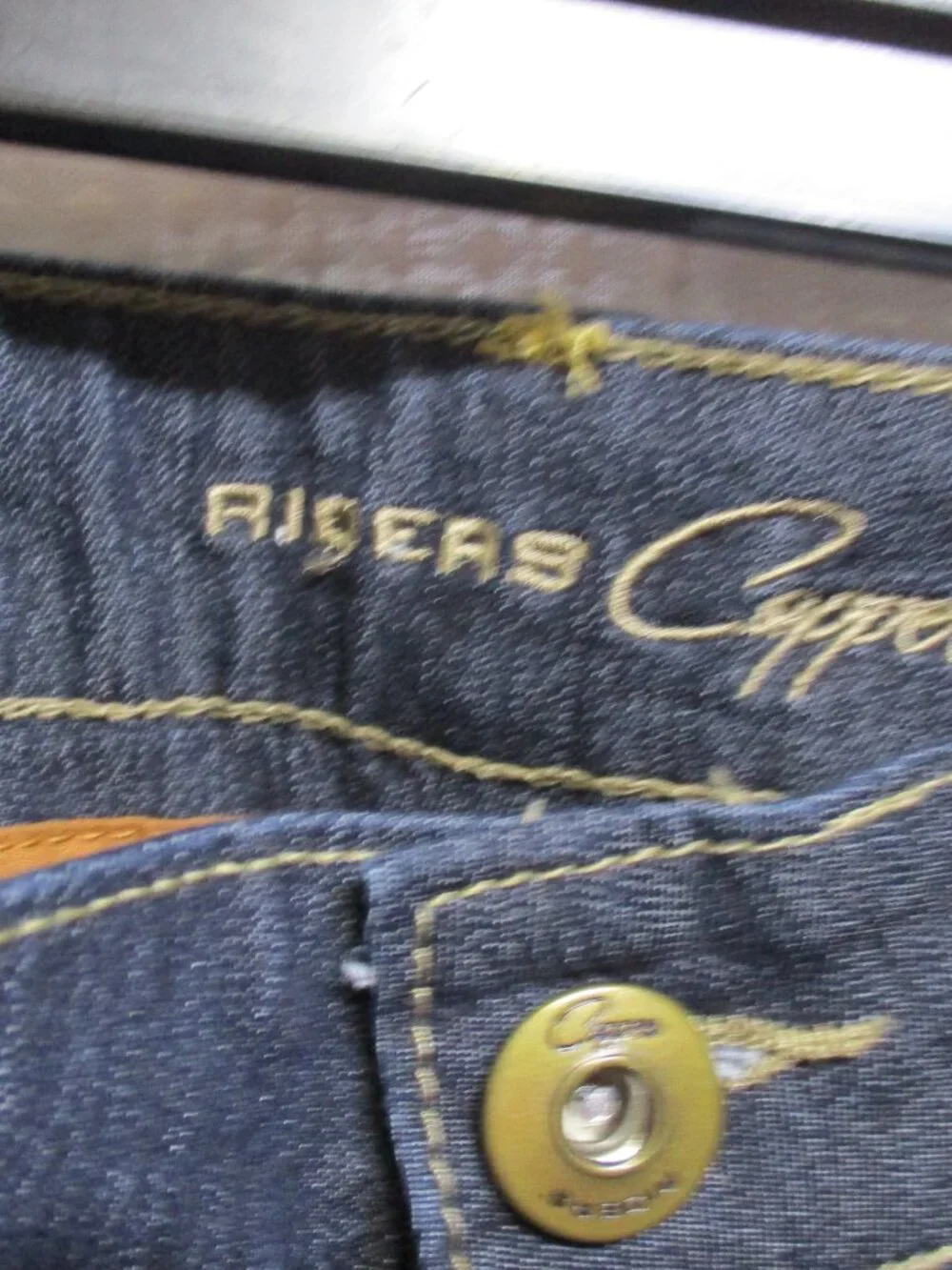 NWT Lee Riders Copper Collection Women's Super Dark Denim Long Shorts Sz. 11 M